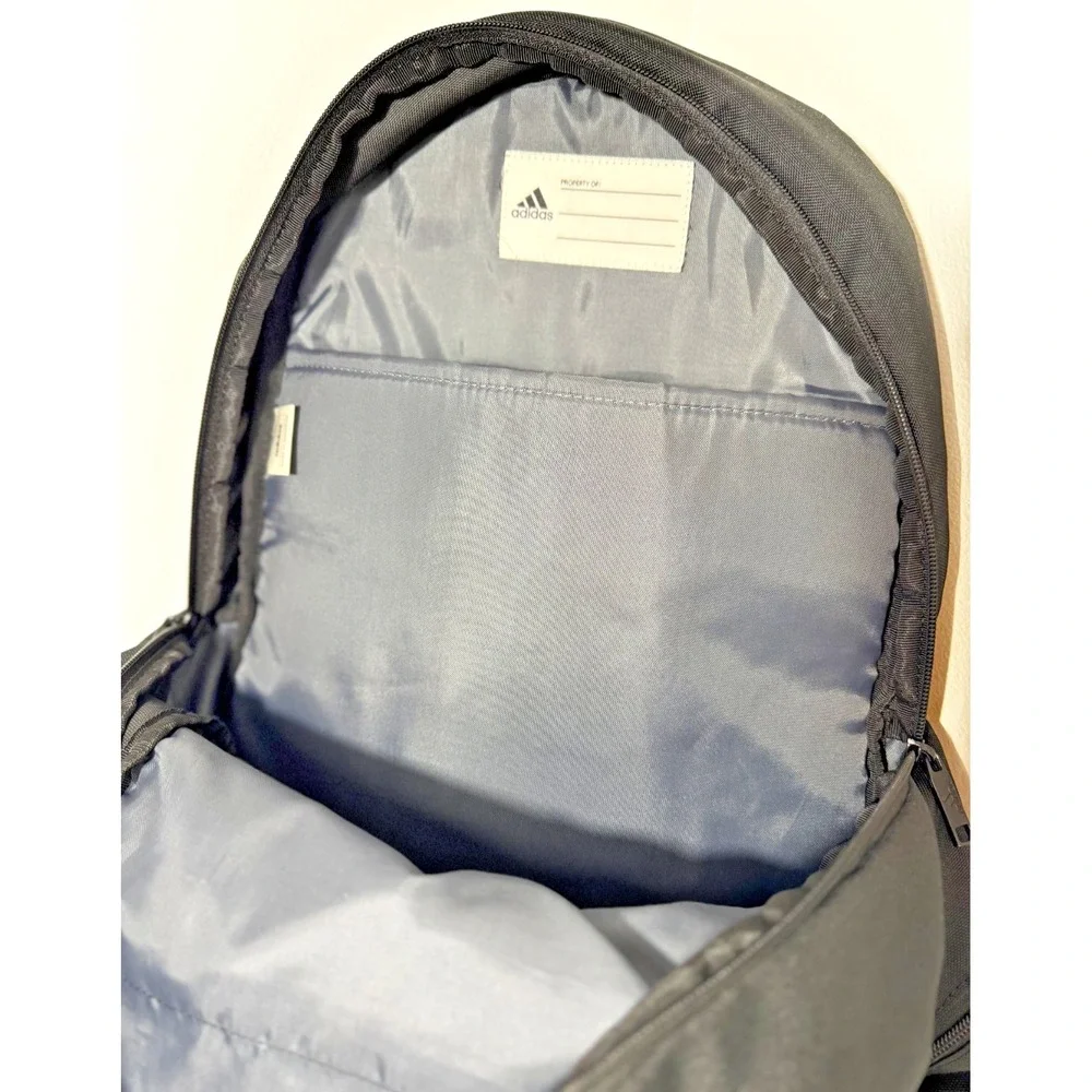 Preloved Adidas Backpack City Embroidered Laptop Bag Blk/White-‎ School Book Bag